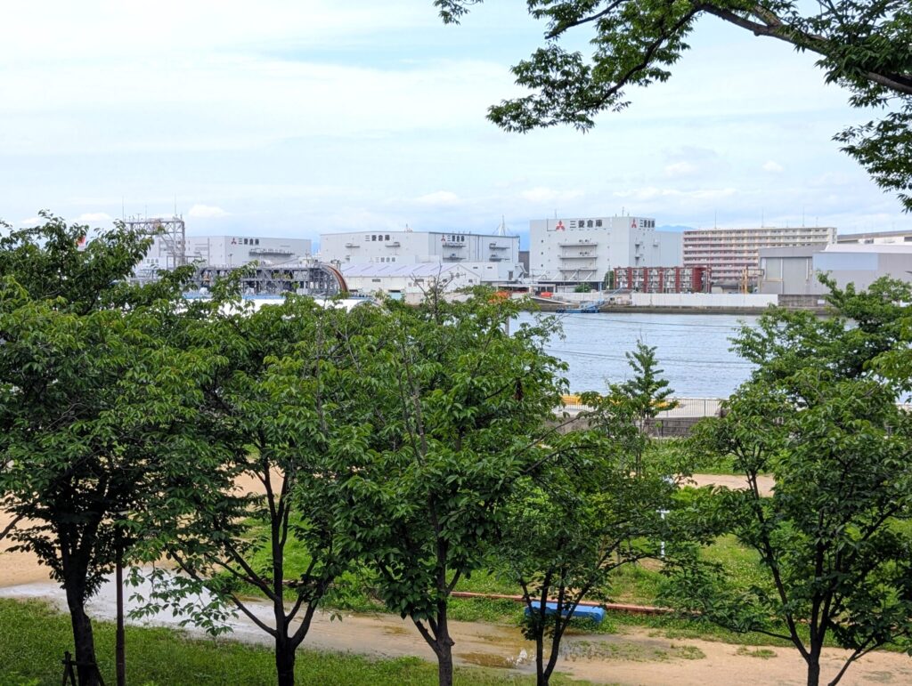 天保山公園の展望台からの眺望
